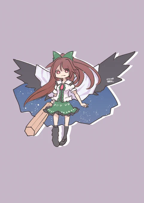 お空さん。 #深夜の真剣お絵描き60分一本勝負 