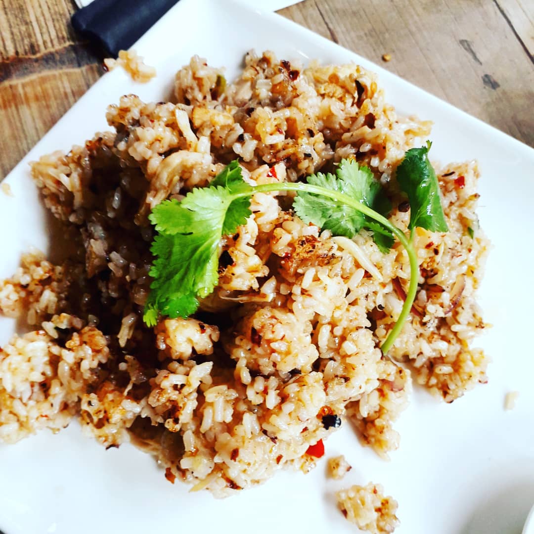 The Ramen Girl Stopped For Lunch At Phorestaurant For Their Lunchtime Menu Of Pork Spring Rolls And Com Tam Rang Spicy Broken Rice With Chicken Also Their Chilli And Lime