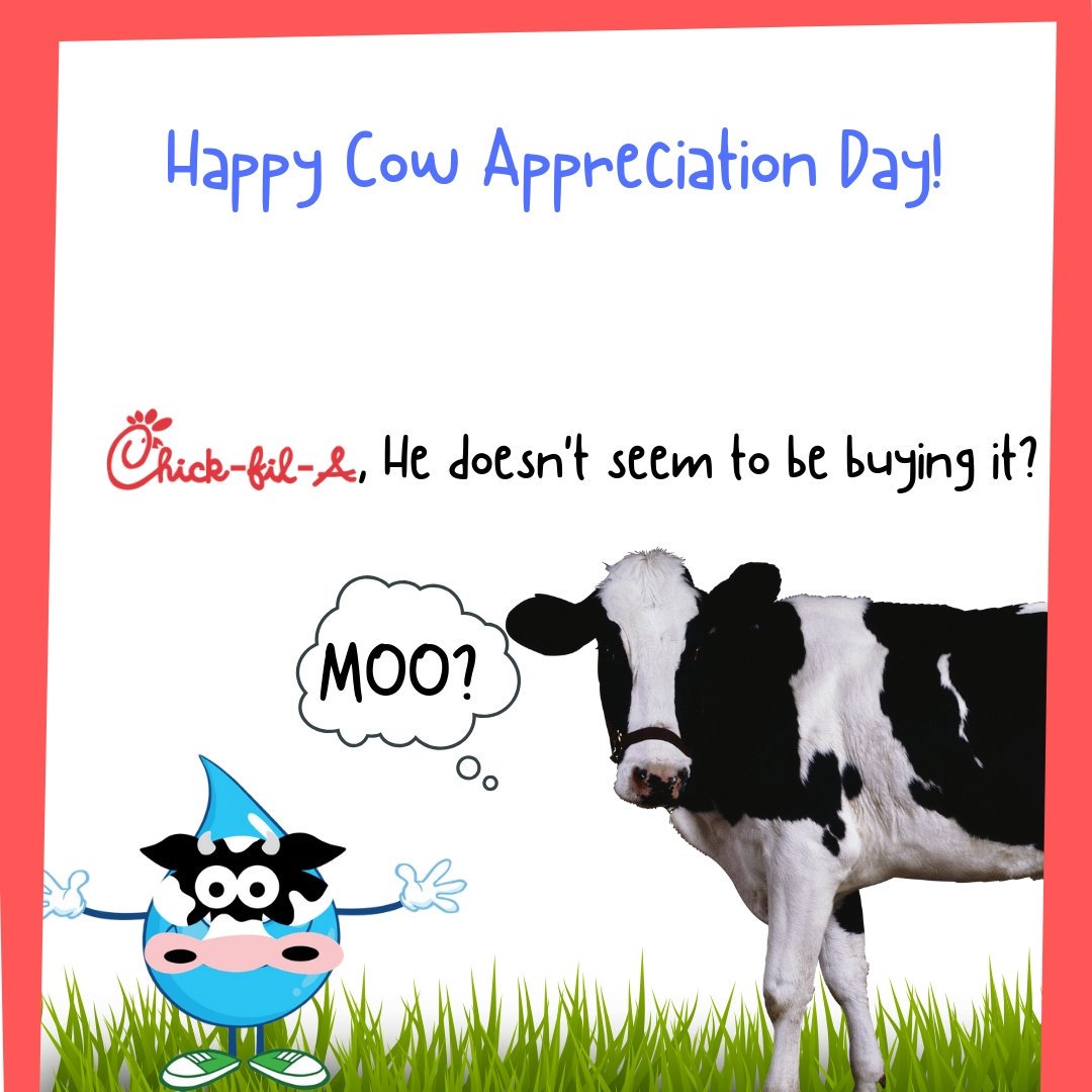 southcoastwater's tweet image. Chicken or beef? Did you know it takes approx. 550 gallons to produce one hamburger? And the same for an egg? Choose wisely, every drop counts! ;) Chick-fil-A SoCal #everydropcounts @ChickfilA  #CowAppreciationDay #cowappreciationday2019