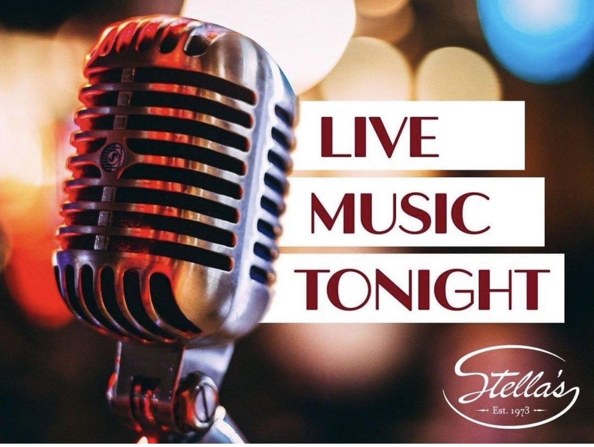 Live Music tonight at Stella's from Brian McRae! You won't want to miss it. #bringyourappetite