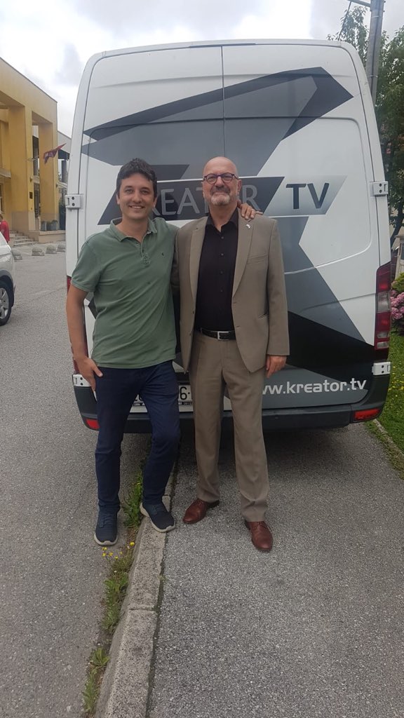 AmbassadorMor's tweet photo. What a day: Was a guest of my friend @DavorinStetner at #KREATOR TV in #Jastrebarsko. Visited the Veterinarian there. Concluded by visiting famous family Vineyard #Sember. It’s great to discuss ideas the Croatian way with the great wines and food. Thank you all for a great day. https://t.co/SBnQwgCzzW