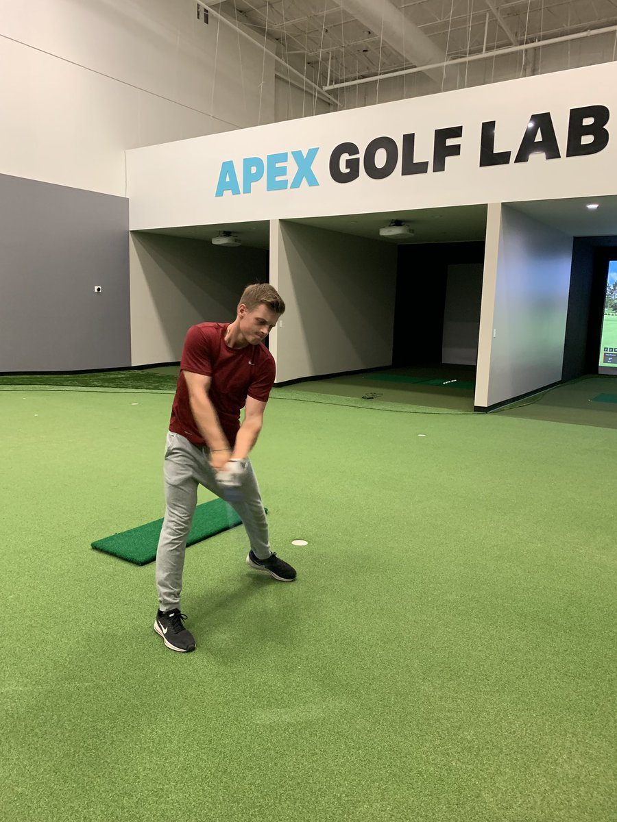 quinngriffing's tweet photo. Logan Ryan getting a 6:30am workout  @apexgolflab @OPSnewstandard Preparing for the 2019 Indiana State Open #RethinkYourLimits #playbetter https://t.co/0iwpUXZuFD