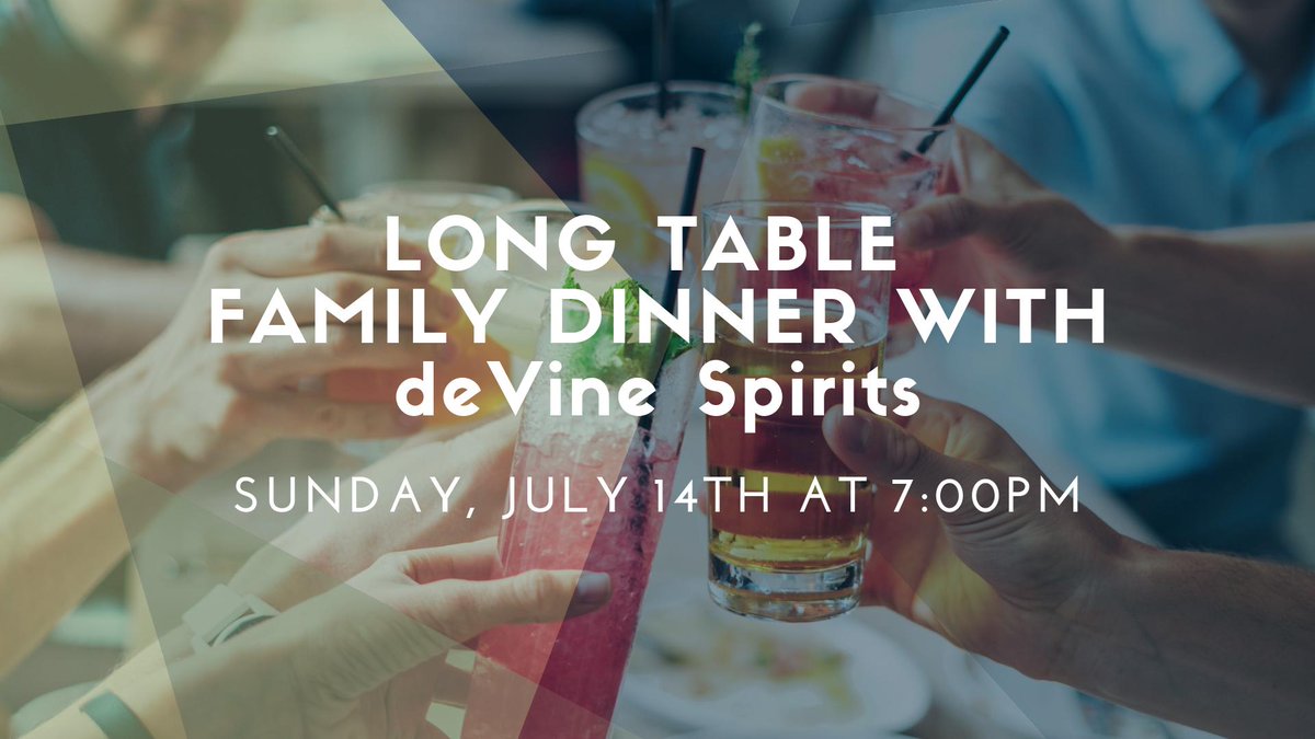 Join us for our next Family Style Dinner with Chef Brian! This delicious menu us also entirely #GlutenFree! We have partnered us with @deVineVineyards to bring you 3 special cocktails for this event. Check out the menu here: thecourtneyroom.com/long-table-fam…