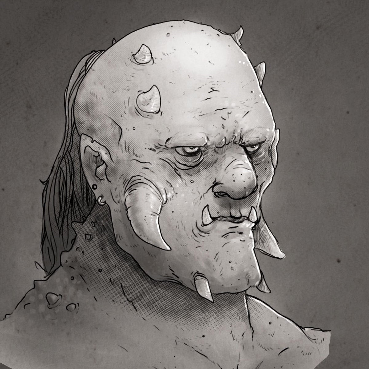 spatss7's tweet photo. Ugly black &amp; white monster guy. Probably my favorite subject to draw. 😂 https://t.co/TTHBsSCQFX