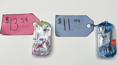 RepJudyChu's tweet photo. Did you know that the women’s Schick Hydro razors come with an extra hairy 13 percent #PinkTax? #PostYourProof of gender-based discriminatory pricing. It's time to repeal the PinkTax! https://t.co/C12ZxUycvg