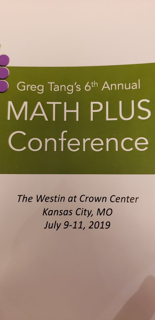 PattersonRonna's tweet image. Ready to go! @gregtangmath #mathplus2019