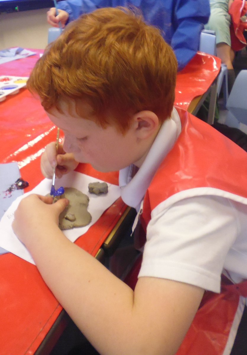 Y3Carlton's tweet photo. Our clay sculptures are ready to paint! @Acreheads7ST https://t.co/wBF1rB77Pp