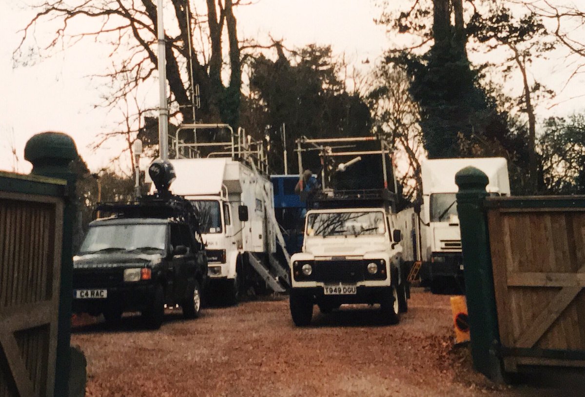 stevechalles's tweet photo. Archive OB pics: BBC Outside Broadcasts at #Ascot in 2003 (with the old grandstand and winners enclosure) - pic 2 with a youthful @RishiPersad1 and pic 4 has the @ACSMediaUK Tracker sporting the Channel 4 Racing plates. #BBCOB https://t.co/77vn5VEWGO