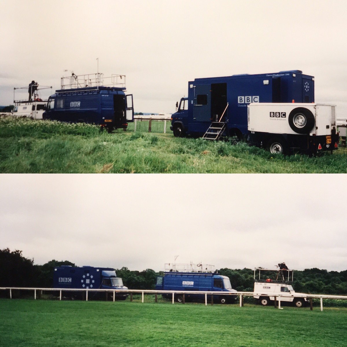 stevechalles's tweet photo. Archive OB pics: BBC Outside Broadcasts at Epsom for the 2003 Derby meeting - starts cameras and country Unit 25 #BBCOB https://t.co/izW3gHHggH