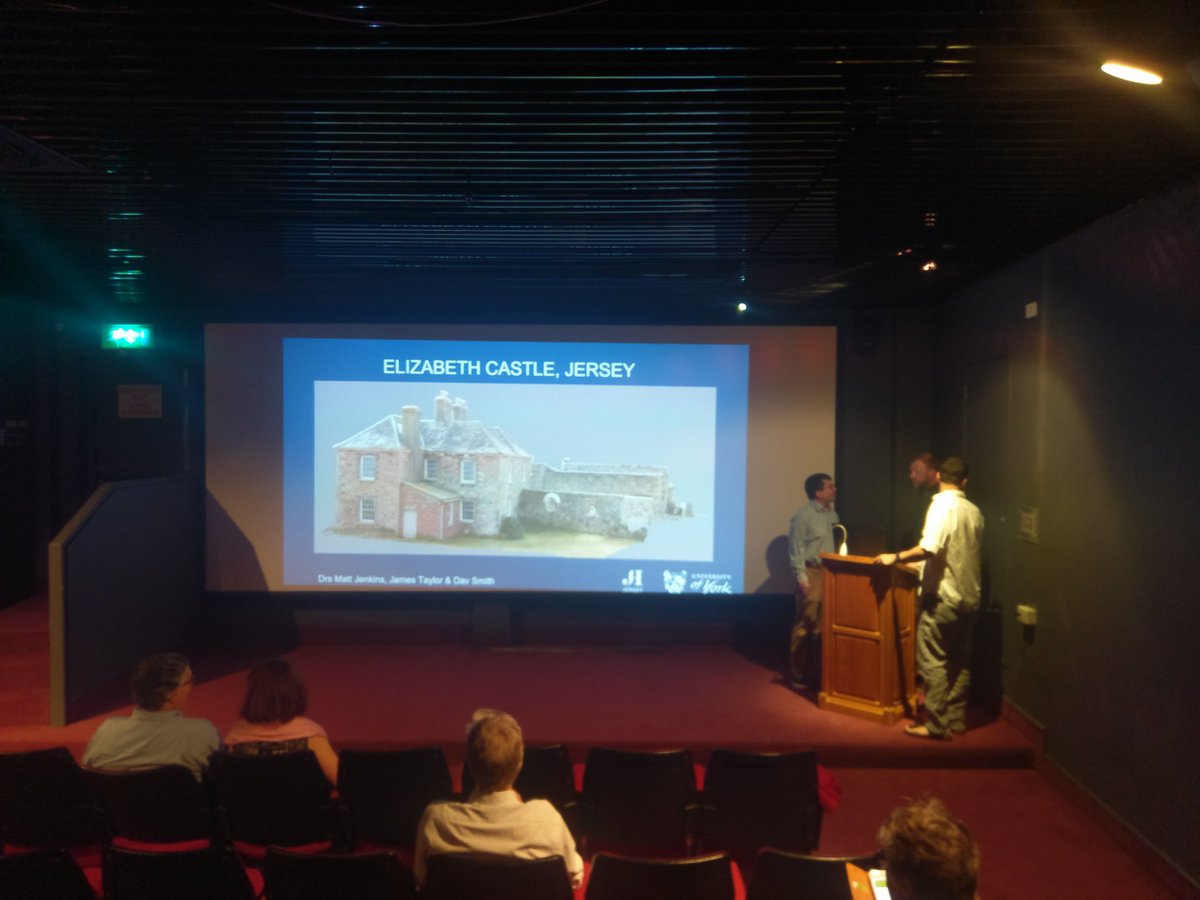This evening Dav, Matt &amp; James are giving a public lecture about our work at Elizabeth Castle. Thanks to @loveheritage for hosting us at Jersey Museum #ECJP2019