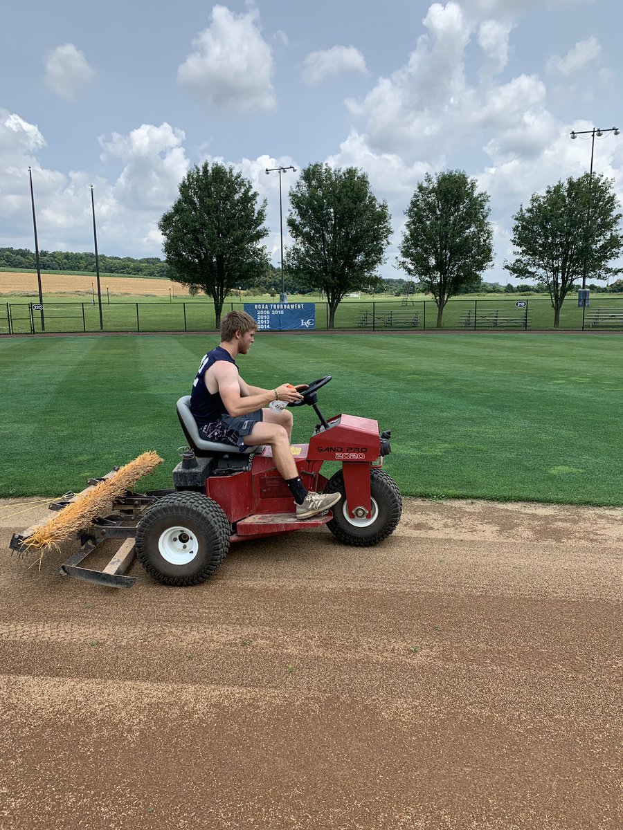 CrewLvc's tweet photo. Breaking in a new drag man #lvchockey #lvcgrounds https://t.co/hljfuuZfPg