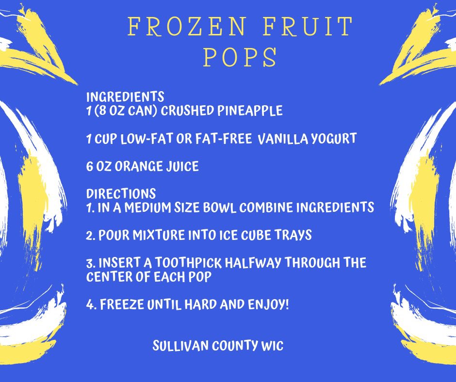SullivanHealth's tweet image. A great recipe for a hot day! #TNWIC #WIC #SullivanCountyHealthDepartment #sullivancountytn
