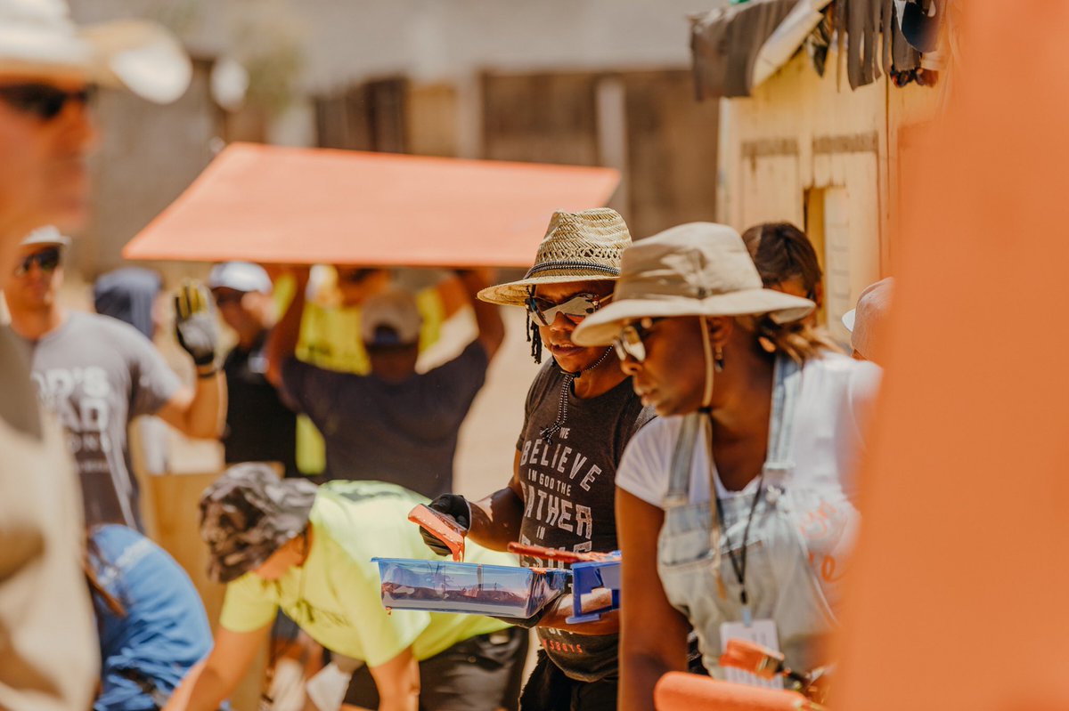 GNDMissions's tweet photo. Yesterday we started building homes for three local families. Our team has made so much progress already, and we will finish them up today!
#GNDMissions 📸 @calebcook99 https://t.co/5zXp4RV6KK
