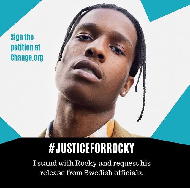 Stand in support and request Rocky’s release from Swedish officials! Sign the petition and join the movement at chng.it/wShC6CDvm6 #JusticeForRocky