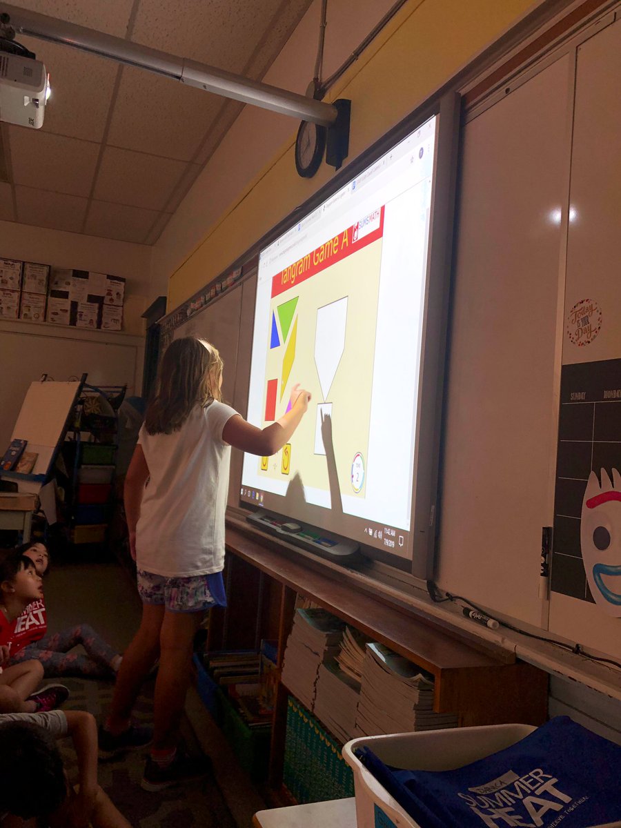 missgligic's tweet photo. The Grade 2/3s practiced their math skills with virtual tangram puzzles! “Can we do this again tomorrow?” 😅 #mathisfun #tangrams @ECSummerHeat @DSBNSummerHEAT https://t.co/YM3V9NdL9t