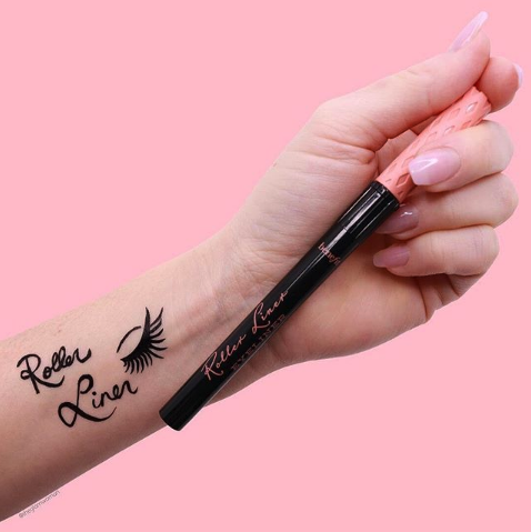 BenefitBeauty's tweet photo. Stop, drop & roll with our #rollerliner liquid liner! 💗#regram @theglamwoman https://t.co/H3OligMeuL