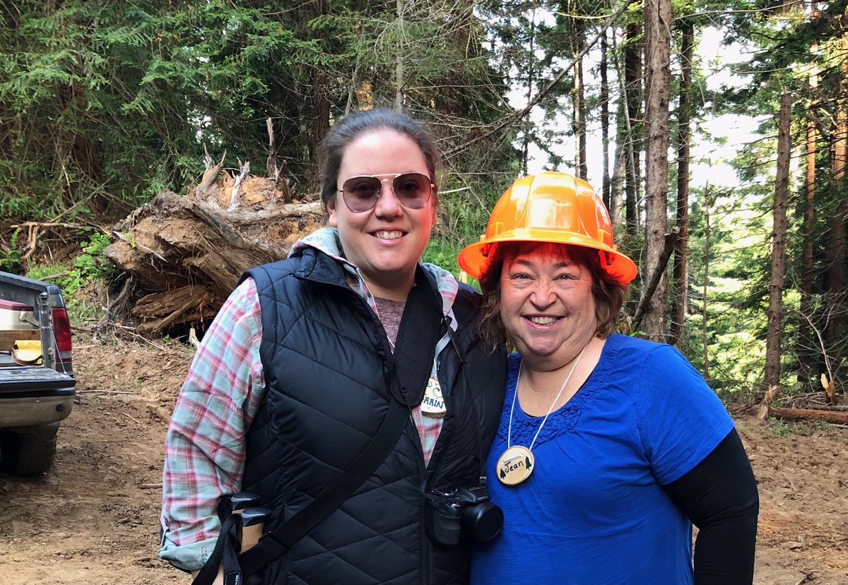 view_elementary's tweet photo. Ms. Vanetti and Mrs. Van Nostrand are loving their forestry professional development! What an experience! Bringing real life application to science and making cross curricular connections! https://t.co/NDO3TQZ0sz