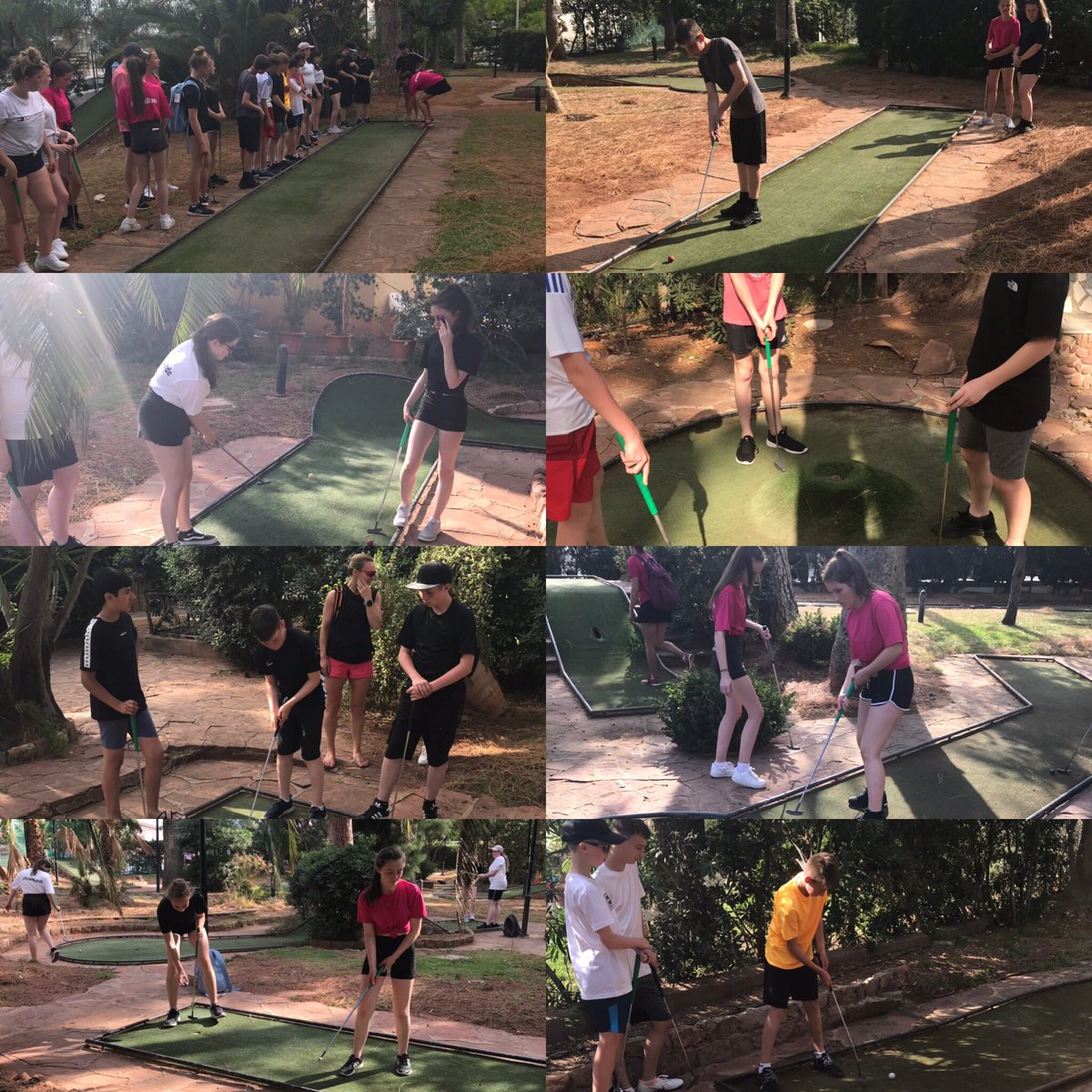 FramwellgatePE's tweet photo. Lots of fun at Crazy Golf this afternoon 🏌🏼♀️ #Spain2019 A nice bit of shade too 😎☀️
Results and photos from another competitive activity to follow too!!
#toomuchtotweet #howmuchcanwedoinoneday?
#hashtagtoolong?
@Framheadteacher @fram_official @inspiresport @AmbitionFram https://t.co/1wHC2a4Lkc