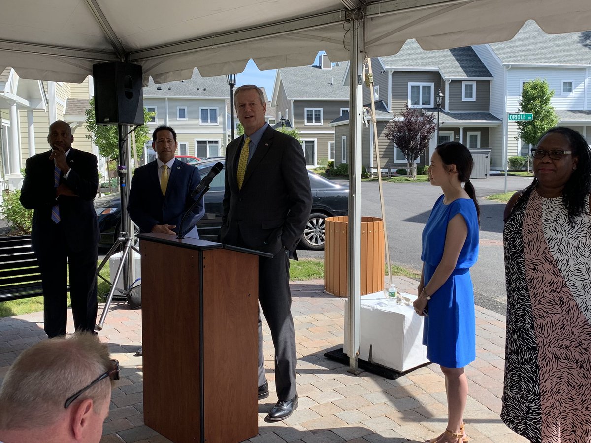DAB455's tweet image. Pleased to join @MassGovernor, @MassHousing, @MA_DHCD, @CHAPAdotorg, @VoteRussell, @Vote4gonzalez and partners to celebrate a commitment of $86M to support new workforce housing opportunities-including $60M to create 500 homes for 1st time buyers! #cdcswork + eager to help build!