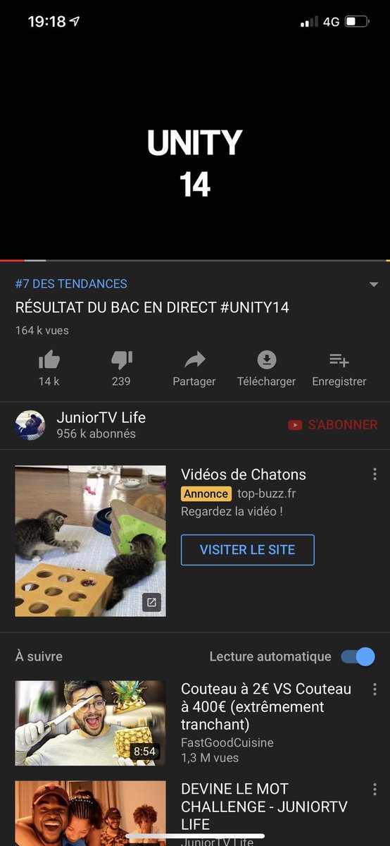 JuniorTVine's tweet photo. POUR LA PREMIÈRE FOIS UN EPISODE DE UNITY SE RETROUVE EN TENDANCES 🔥🔥➗ #UNITYFORLIFE https://t.co/Zg2pMh3foJ