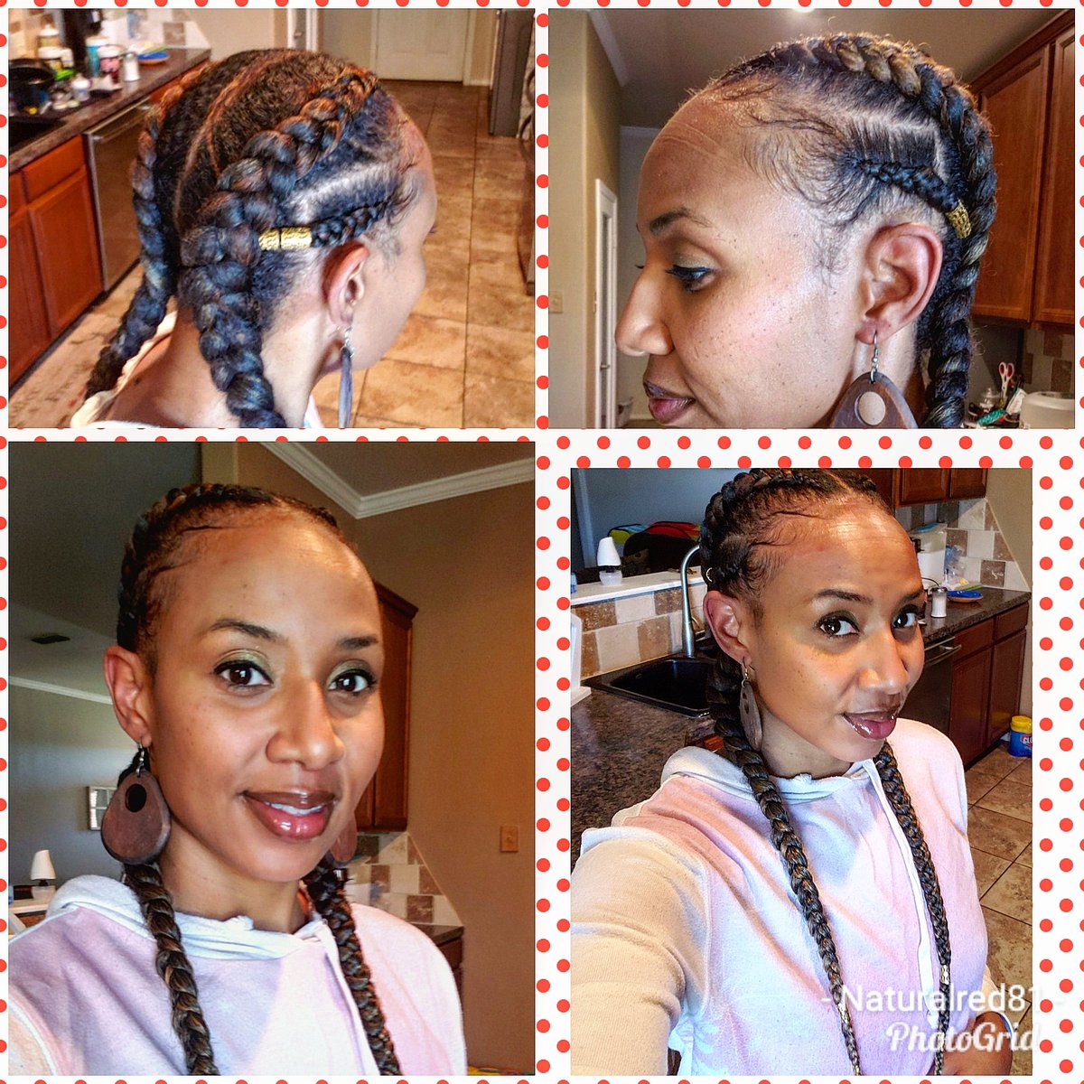 Loving my feeder braids took me about 45min.. 

Message me for rates!!!
Video over this look will be up soon
#feederbraids #curlyhair #curls #kinks #sexymom #momlife #momboss #momceo #youtuber #blogger #bighair #twist #knotlessboxbraids #amazingnaturalhair #naturalhairjourney