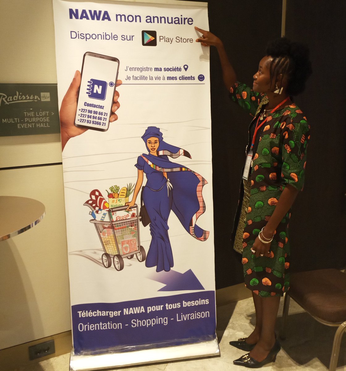 app_nawa's tweet photo. NAWA très présent dans les stands de i4DEV. 
Notre représentant de NAWA au  BENIN est venu  soutenir et assister aussi aux activités en marge de la 33ème conférence de l'UA au Niger MERCI aux organisateurs.
Téléchargez NAWA sur play store via ce lien 
https://t.co/8ToYFewHuq https://t.co/Yh4SPhExTN