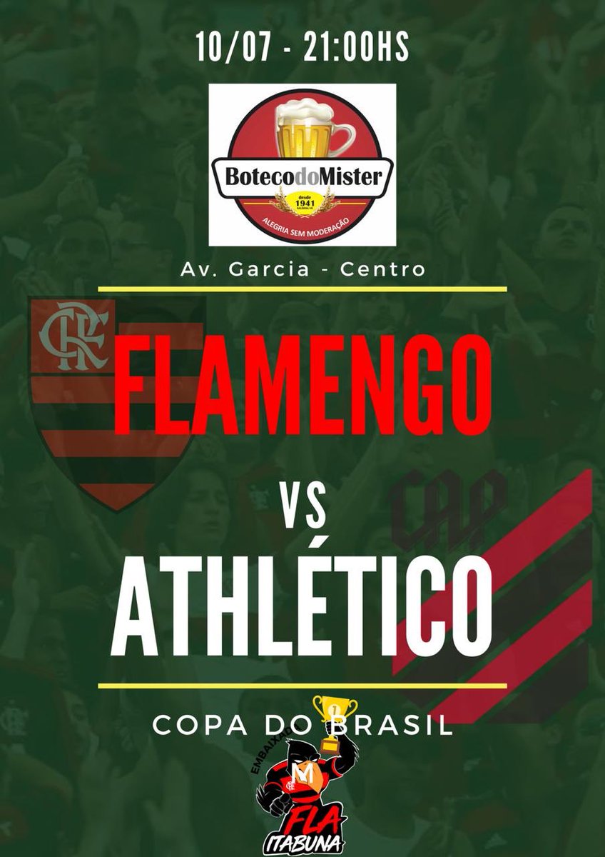 Fla_Itabuna's tweet photo. Em Itabuna-Ba a Fla Itabuna vai se reunir para torcer pelo Mengão no Boteco do Mister! https://t.co/JL0bgOmhaT
