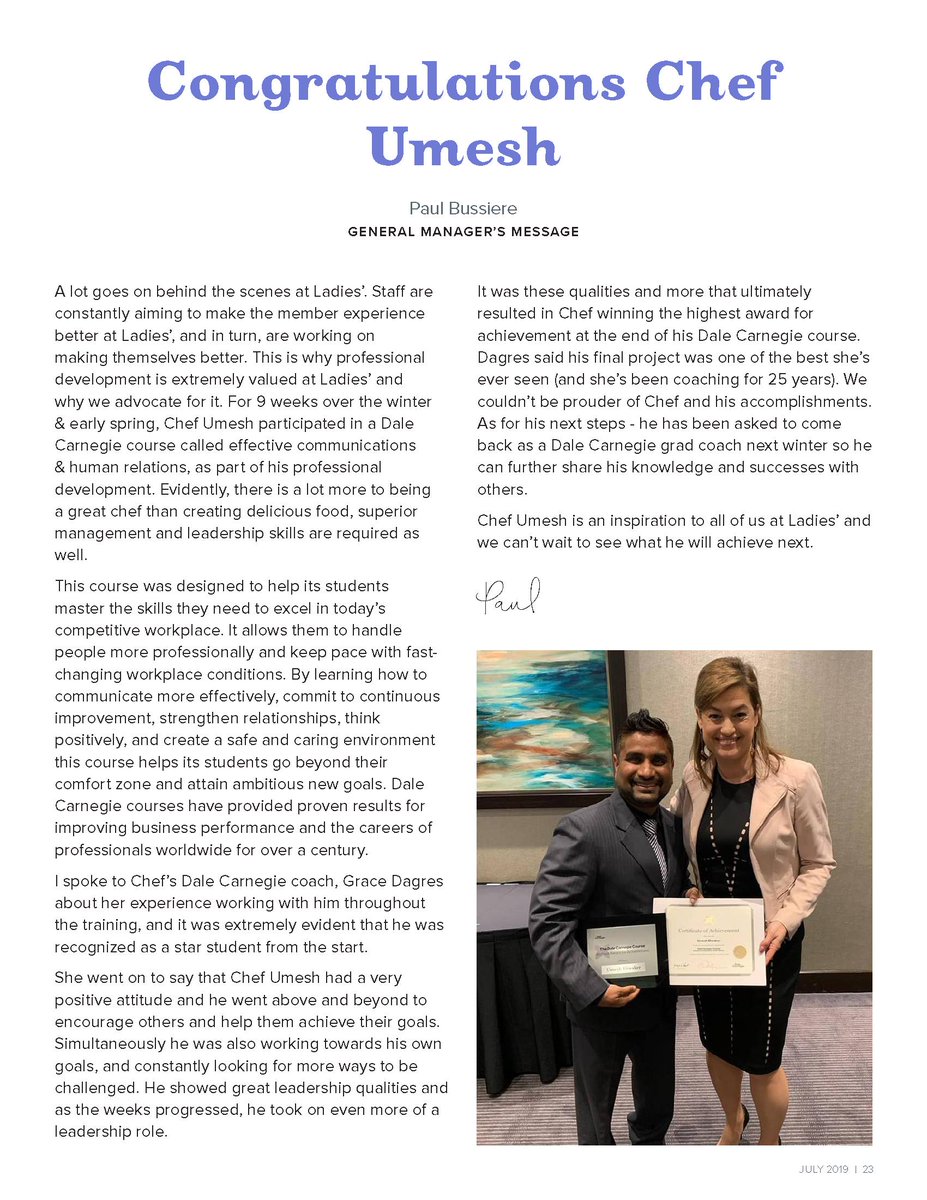 dalecarnegiegta's tweet photo. We're proud of our instructor Grace Dagres and her accomplishments both in the classroom and on the golf course. Read about her on page 23 of the Ladies Golf Club of Toronto Magazine: https://t.co/oax1v4BpSw https://t.co/81HX0omxzI