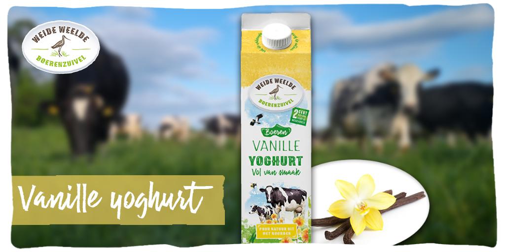 Wist je dat onze boeren vanille yoghurt is gemaakt met echte vanillestokjes? #weideweelde #boerenzuivel #weidevogel #natuurbeheer