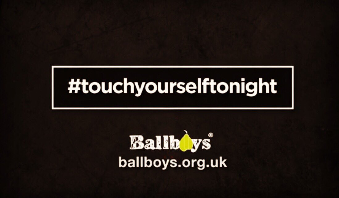 A simple message, but still a good one! #touchyourselftonight #testicularcancerawareness