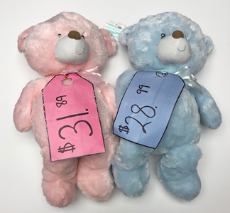 RepSpeier's tweet photo. What's the difference between these pink and blue Baby Cuddleups Plush Toys? Nothing - except the color and the not-so-cuddly 10 percent #PinkTax! Help bring awareness to this predatory practice &amp; #PostYourProof. https://t.co/qWk34HGL3X