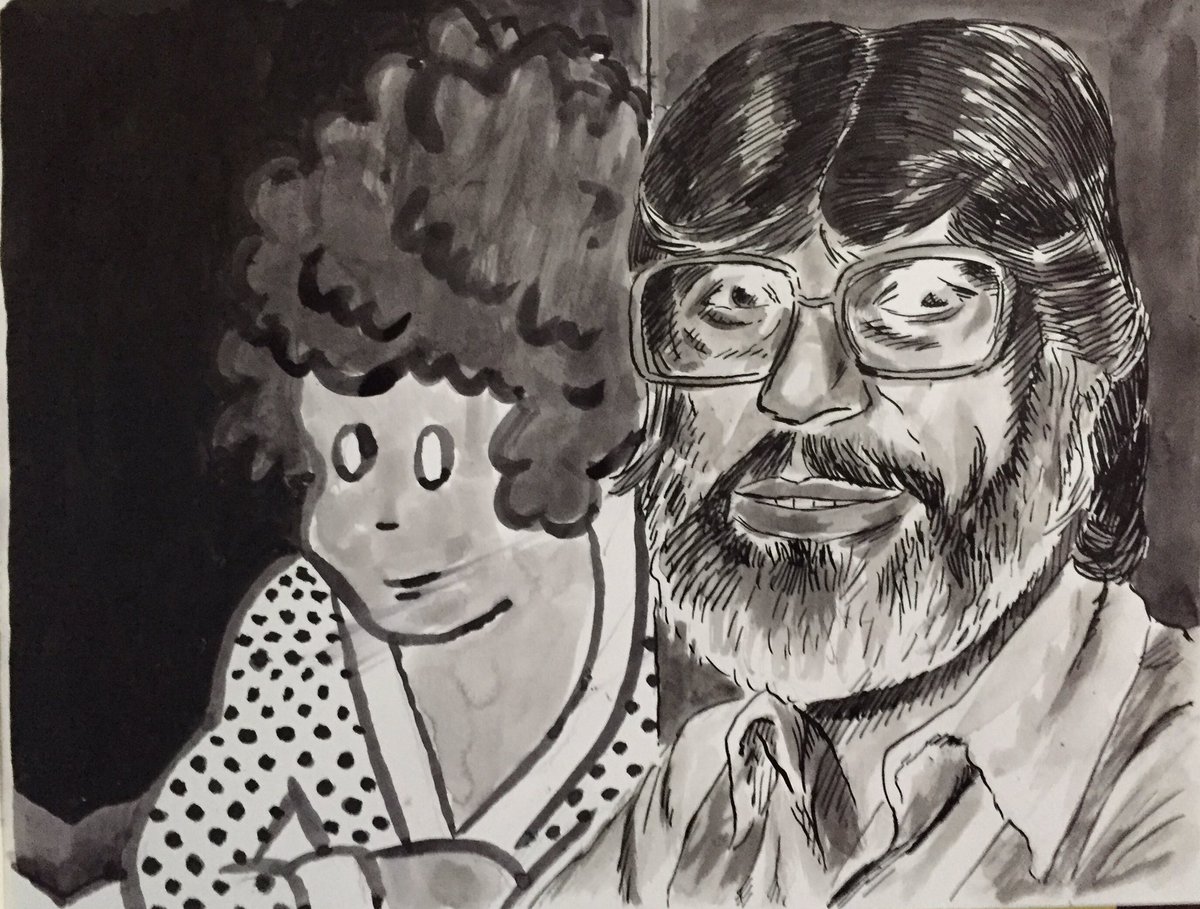 PeterLandau's tweet photo. Martin Charnin, Tony-Winning Creator of ‘Annie’ #obitpix #martincharnin #broadway #musical #annie #director #lyricist #littleorphanannie #haroldgray #comicstrip #sketch #sketchbook #artwork #penandink #inkwash #artistsoninstagram #drawing #illustration #portrait https://t.co/LTADp8ODEM
