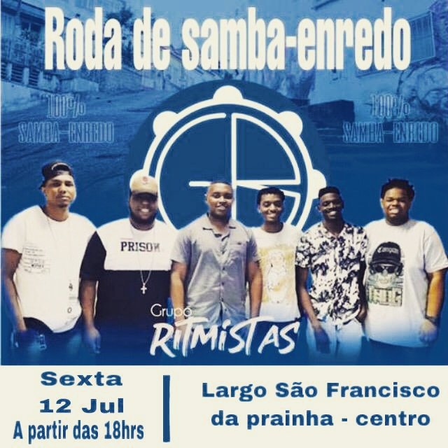 EryckQuirino's tweet image. #Aboadesexta 
O Grupo Ritmistas apresenta e convida para a nossa RODA DE SAMBA ENREDO no coração da cidade do Rio de Janeiro!!!!!
QUANDO? SEXTA (12/07) - 18 HORAS
ONDE? LARGO SÃO FRANCISCO DA PRAINHA 
EVENTO GRATUITO
Link do evento: facebook.com/events/2269397…

AQUELE RT PRA AJUDAR !