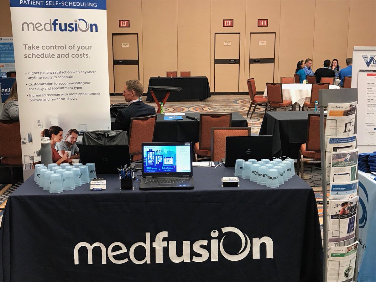 medfusion's tweet photo. If you're happy and you know it swing by our booth!  
#alliancechicago #visualutions #ACVC19 #medfusion https://t.co/v6rvSOb8YS