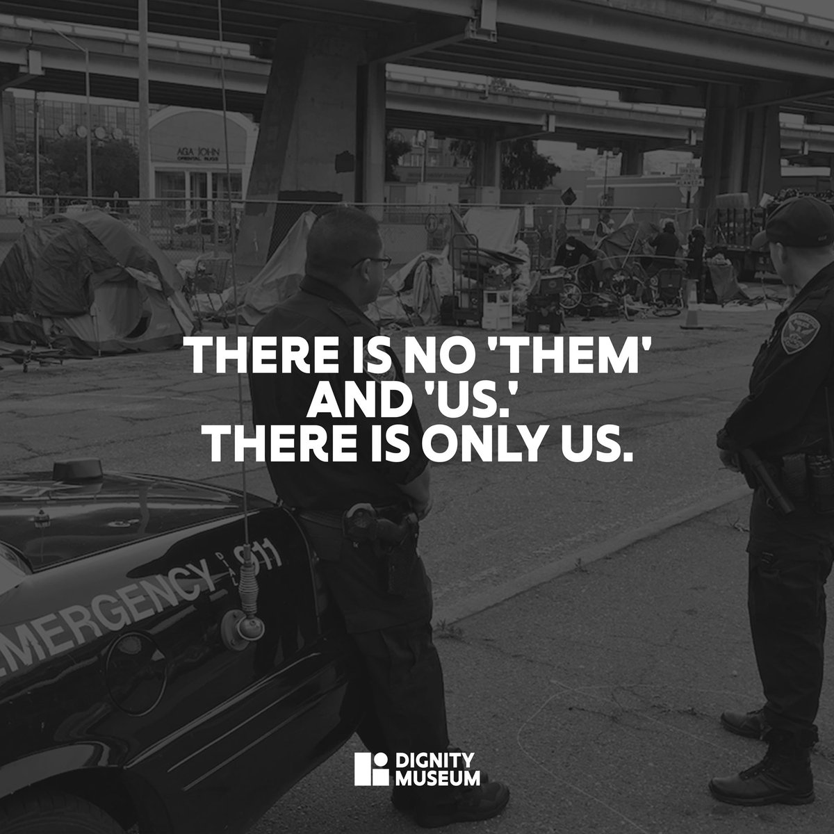 The definition of the term “otherize” is to make a person or group of people seem different, or to consider them to be different.
.
However, we must remember “There is no ‘them’ and ‘us.’ There is only us!”
.
#affirmdignity #dignitymuseum