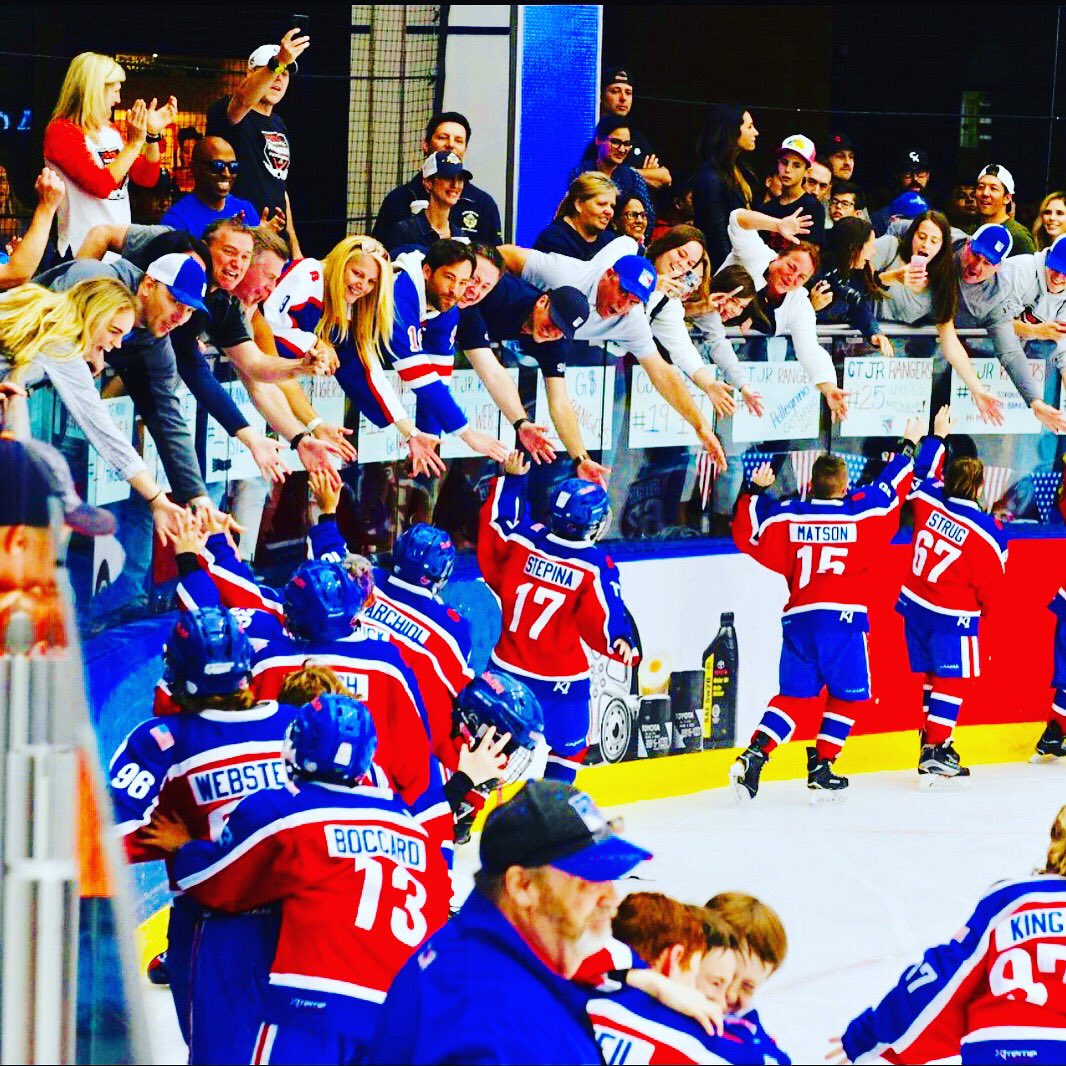 The only acceptable time to reach over the glass to scream and smack your kid <a href="/brickhockey/">Brick Hockey</a> #CJR #TheBrick #champs