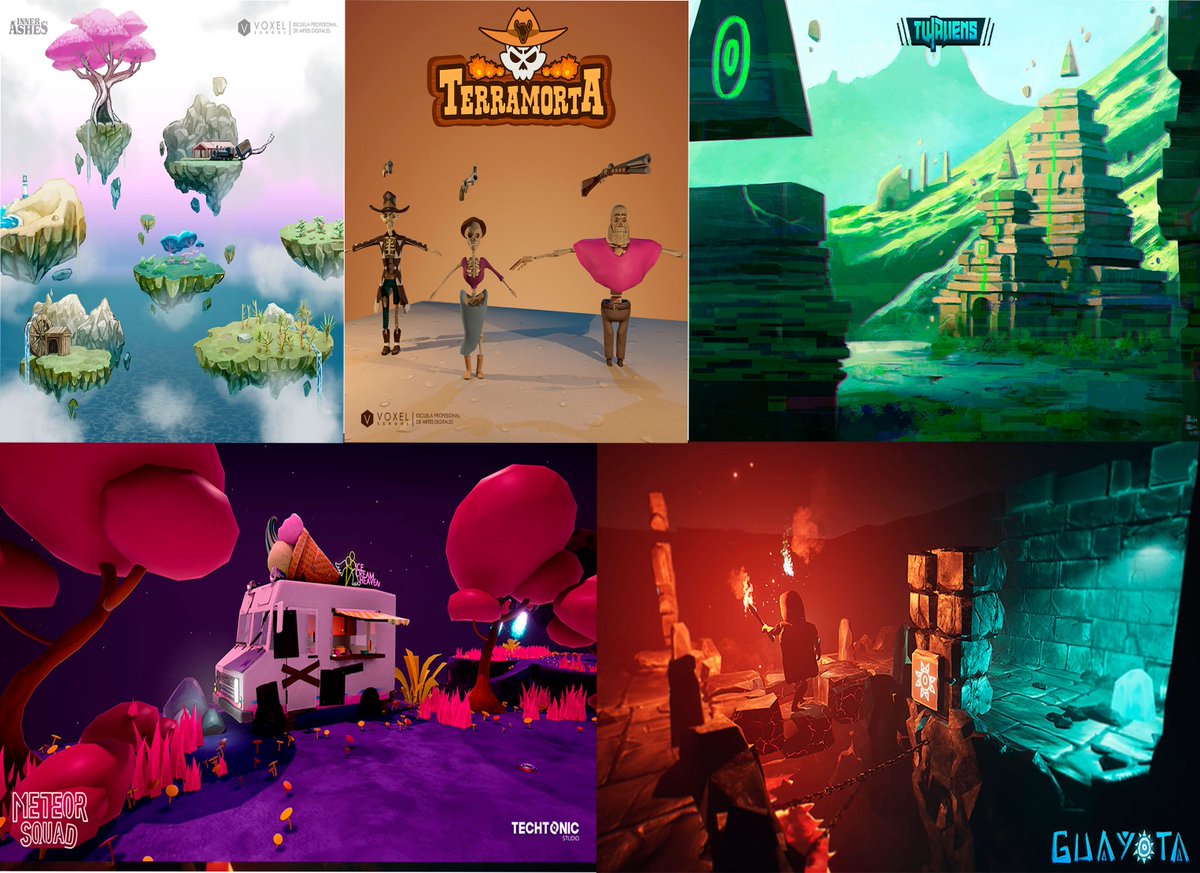 #Hito5 Este viernes las cinco empresas de nuestros alumnos de #Máster #UCM que han trabajado sin descanso este curso presentarán toda la calidad de sus proyectos..¡hay que testear todos sus juegos!
<a href="/TwaliensGame/">Twaliens</a> 
<a href="/Terramorta_Game/">Terramorta</a> 
<a href="/innerashesgame/">Inner Ashes 🍃</a> 
@TeamOcclusion 
<a href="/MeteorSquadGame/">мєтєσя ѕqυα∂</a>