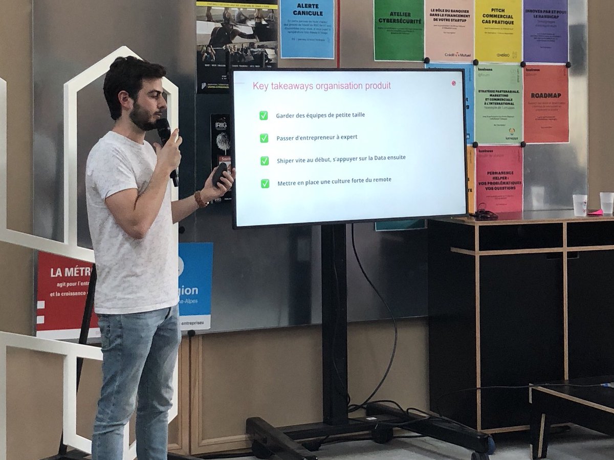 Sylv1z's tweet photo. Super talk de @arajoh5 pour Malt aux #MeetupLPCX à @H7lyon. Points principaux à retenir : https://t.co/yIUII8UeGa