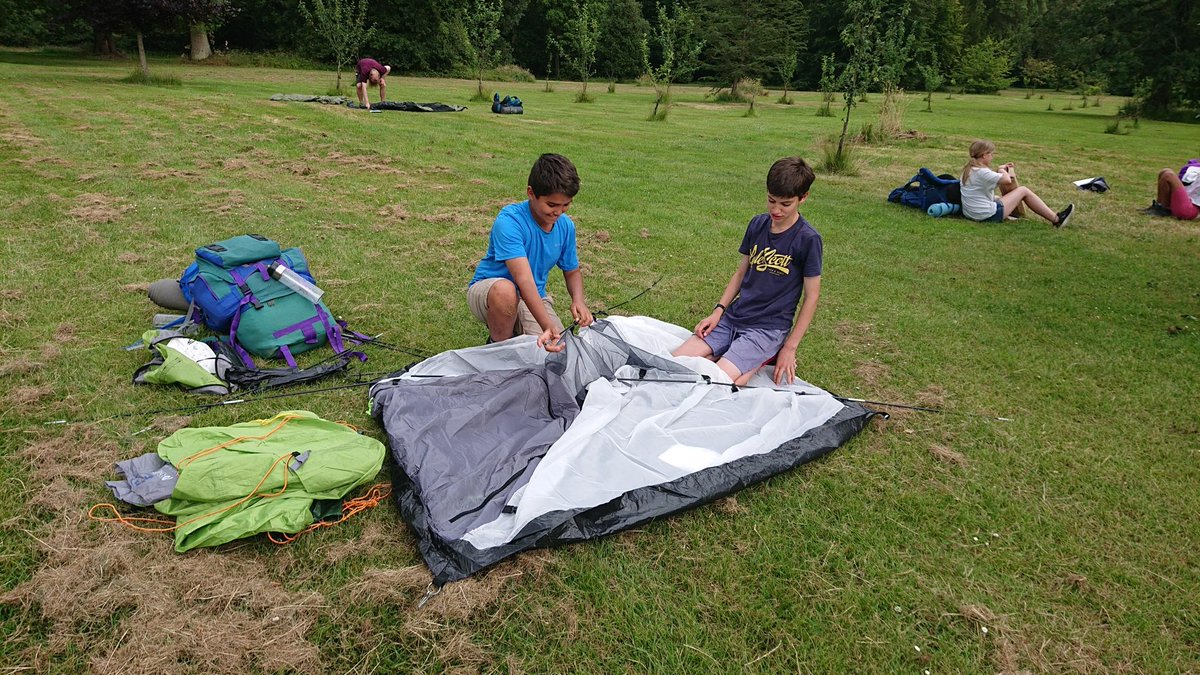 NHPUpperSchool's tweet photo. Well done to all of our Y8 charity hikers who yomped 28 km in full kit over two days to raise money for Nick Carter's @CommittedOrg. Please visit https://t.co/sQfMqs1pbu for more information. Can't thank @AshridgeHouse enough for allowing us to camp last night! #getoutside #iaps https://t.co/F9F6BZLLcv