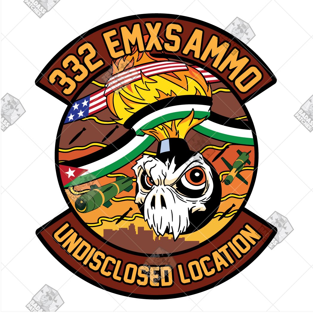 BadassPatches's tweet photo. New designs! New patches! We are cranking them out. Thanks to our friends with the 332EMXS Ammo team! Submit your ideas on our website to bring them to life! #badasspatches #militarypatches #beabadass #looklikeabadass https://t.co/kkJmy7H904