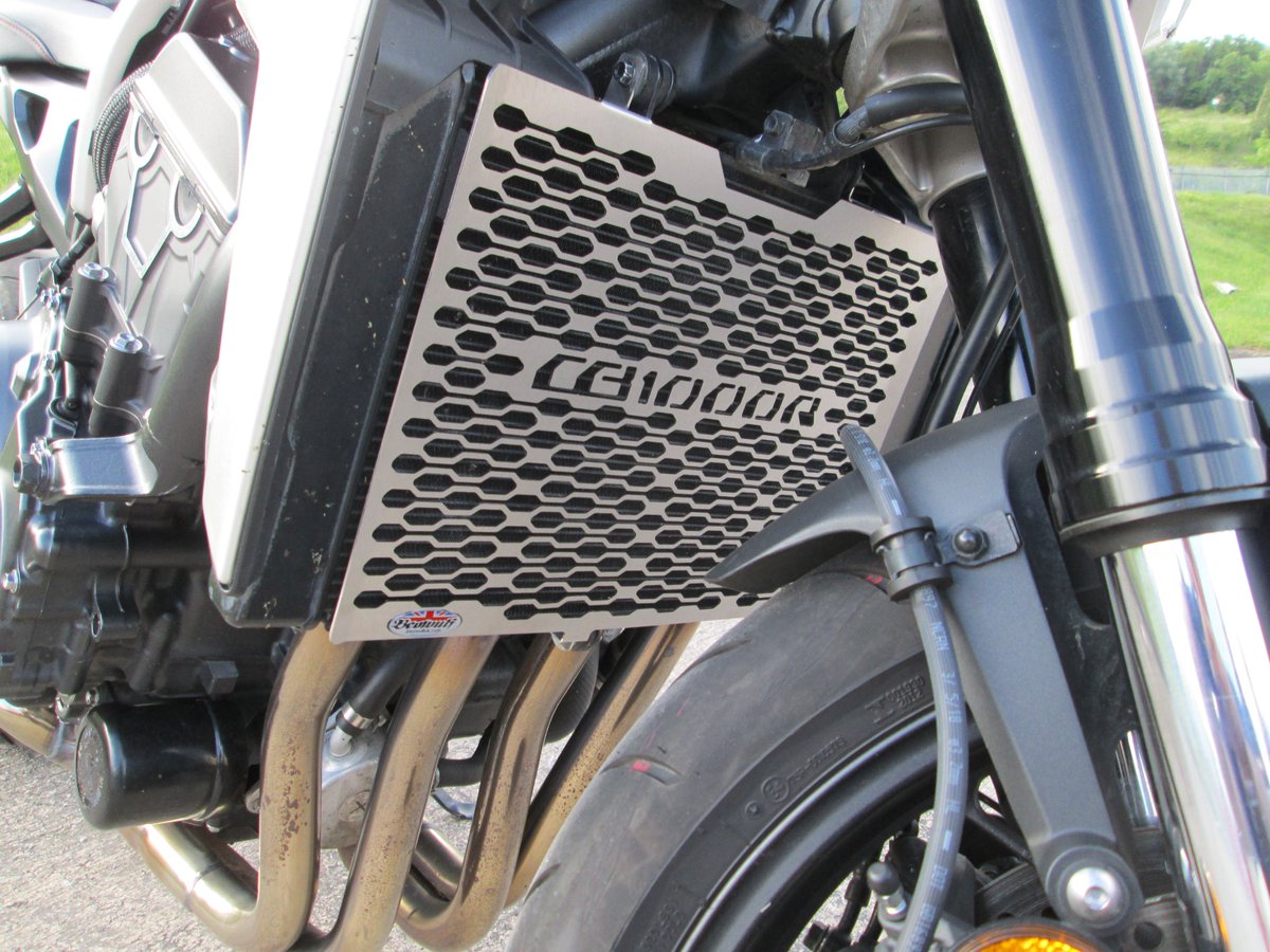 Kawasaki Z900 RS & Cafe 18 Black Stainless Steel Beowulf Radiator Guard