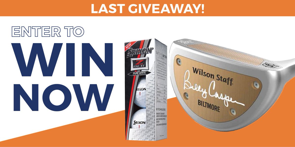“RT THIS TWEET to ENTER: With just one week to go in my #FiftyForFather journey, let’s get 25 donations for diabetes research in the next day – if we do, you could win a limited edition Billy Casper putter and a sleeve of Srixon golf balls! DONATE: tinyurl.com/FiftyForFather