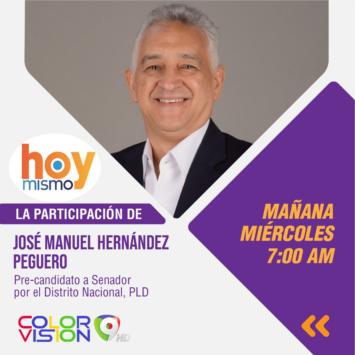 wanderfana9's tweet photo. Nuestro pre- candidato a senador por el Distrito Nacional, PLD estará mañana por el canal, color visión a las 7:00Am @ColorVisionC9  @josemanuelhdezp  @senadorepdom @PresidenciaRD @LaColmena_PLD @Danilo_pre_2020 @LeonelFernandez @MElpidio https://t.co/cJMnHq2NSV