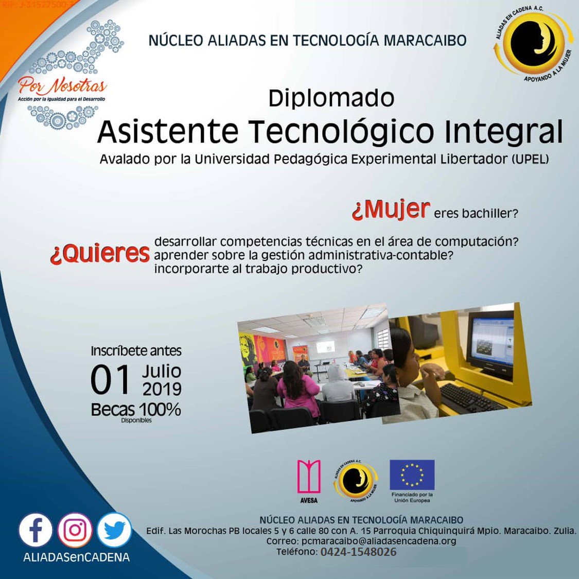 AliadasZulia's tweet photo. ¡INSCRIPCIONES ABIERTAS! https://t.co/0cDIhPufCO