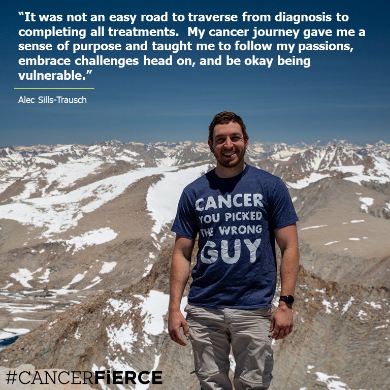 Alec was unable to climb Mount Whitney last October due to a #cancer diagnosis. This July 4th, he reached the summit. Read Alec's #cancerFIERCE story here: bit.ly/2LLTkoT