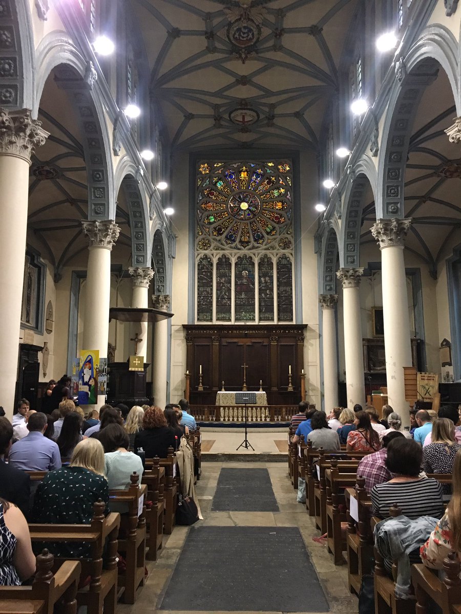 All ready for our performance at the <a href="/MIOLondon/">Music in Offices</a> summer concert at the beautiful St. Katherine’s Cree #choir <a href="/KNChoir/">KNChoir</a>