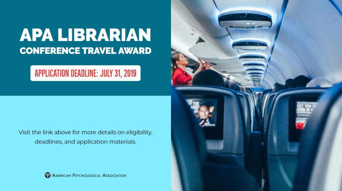APA_Databases's tweet photo. Calling all early- and mid-career librarians! Attending a library conference for professional development this fall? Apply for APA’s Librarian Conference Travel Award to minimize expenses! https://t.co/mdXEEwAFwo #LibraryAward https://t.co/1wR2pWa93y