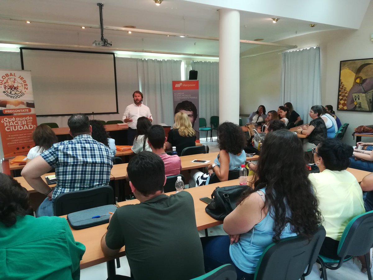 GlobalJerez's tweet photo. Fantástica mañana compartida con las siete #LanzaderasDeEmpleo de la provincia de #Cádiz hablando de #CiudadesInteligentes #empleo y #formación. https://t.co/IySuhoLoFf

#GlobalJerez #empresas #pymes #autónomos #Jerez #Jerez2040 
@Lanzaderas_EES @fundacionTef @FundacionSMLRPH https://t.co/V0dw9I5850