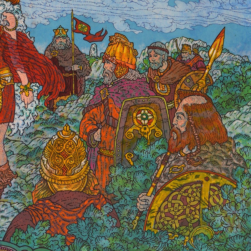 Cailitin/Calatin stems from warrior-druid in The Cattle Raid of Cooley. Cailitin was an ally of Queen Maeve of Connacht &, on her behalf, he & his kinsmen did battle with Cú Chulainn, Ulster's champion. Name revived by W.B. Yeats; used it for a character in The Countess Cathleen.