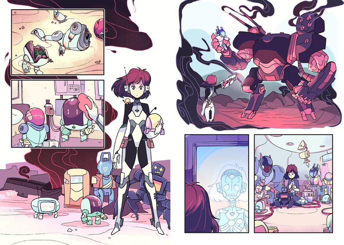 Heyo! Laura here, I am a Mexican american character and comic artist! I love robots and monsters, cyberpunk, fantasy, and supernatural stuff! #PortfolioDay 
☢️https://t.co/PR0hAcnNrr☢️
☢️https://t.co/gfuLZnmhpF☢️ 